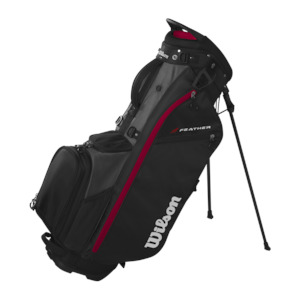 2025 Wilson Feather Stand Bag - Black/Red