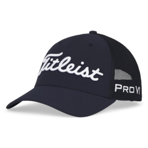 2025 Titleist Tour Performance Mesh Cap - Navy / White