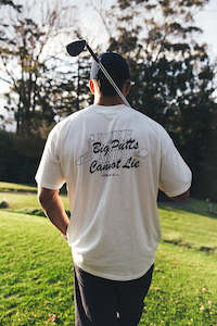 Mens Apparel: 2025 Huffer Men's Printed Tee - BLOCK TEE 220/CAN'T DENY Chalk