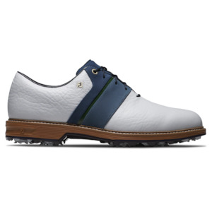 2025 FootJoy Men's Premiere Packard Golf Shoe - White/Navy/Tan