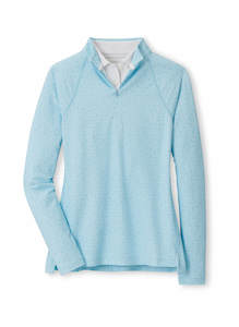 Peter Millar: 2025 Peter Millar Women's Raglan Sleeve Perth Pullover - Skylight
