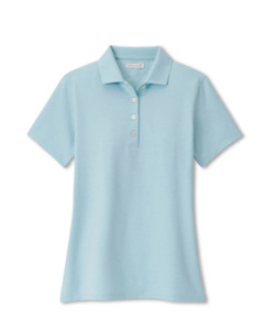 2025 Peter Millar Women's Albatross Short Sleeve Polo - Skylight