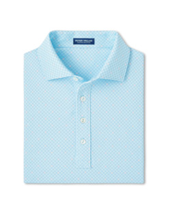 2025 Peter Millar Men's Bickett Performance Jersey Polo - Light Blue