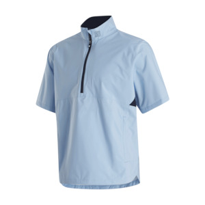 2025 FootJoy HydroLite X SS Rain Shirt - Light Blue/Navy