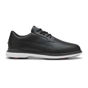 2025 Puma Men's Royale Golf Shoe - Black/Dark Grey/Red Blast