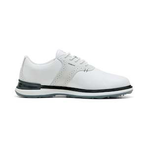 2025 Puma Men's Advant Golf Shoe - White/Feather Grey/Black