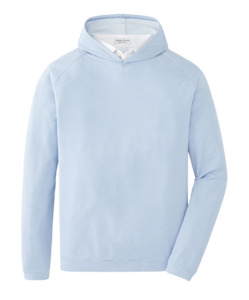 Peter Millar: 2025 Peter Millar Men's Pine Performance Hoodie - Blue/White