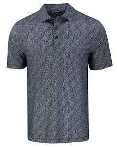 2025 Cutter & Buck Pike Eco Pebble Print Polo - Black/White