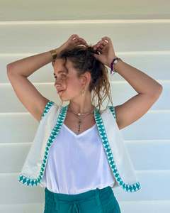 Womens Tops: LOLI Vest Emerald