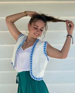 Womens Tops: LOLI Vest Sky