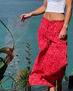 CLODY Cotton Pants Berry Bloom