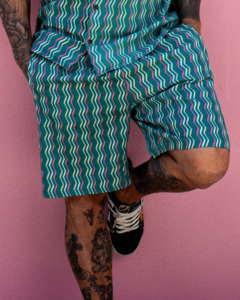 PADMA Cotton Shorts Neon Wave