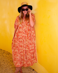 GLORIA Dress Orange Fizz