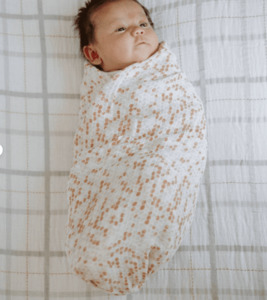 All: Single Cotton Muslin Swaddle – Honeycomb