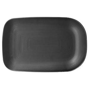 Ladelle: Linear Textured Platter - Black