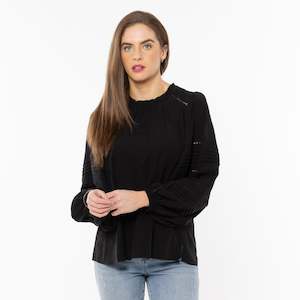 Leila Luca: Spirit Blouse - Black (LL3448)