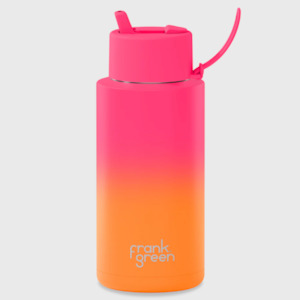 Lunch Boxes: Limited Edition Ceramic Reusable Drink Bottle - Summer Sunset (1litre)