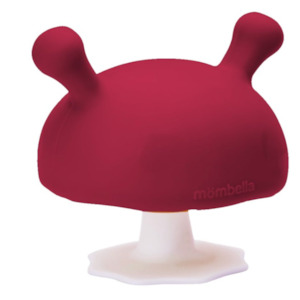 Mombella Soothing Mushroom Teether - Chimney Red