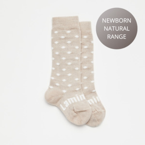 Kids Accessories Wear: Lamington Knee High Socks - Truffle