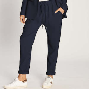 The Twill Jogger - Navy