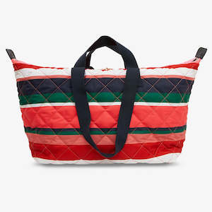 Overnight Bags: Spencer Carry All - Navy Multi Stripe