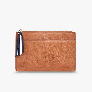Wallets: New York Coin Purse - Tan Pebble