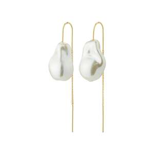 Pilgrim Jewellery: Rhythm Pearl Earrings - Gold Plated
