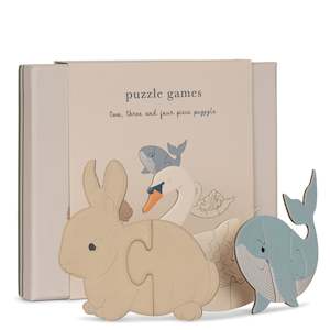 Cardboard3 Step Puzzle - Beige