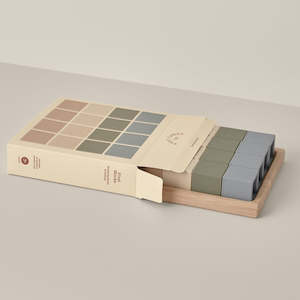 Puzzles Books: Tiny Table Silicone First Blocks / Blues + Greens