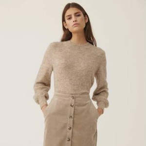 Moss Imaya Alpaca Pullover - White Pepper