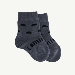 Kids Socks: Lamington Crew Sock - Coal