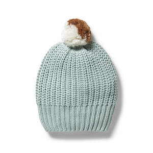 Duck Egg Organic Knitted Hat