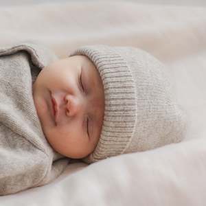 Kids Headwear: Knit Hat - Taupe