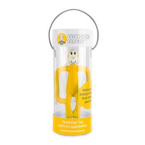 Monkey Teething Toy and Gel Applicator - Yellow