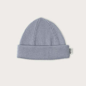 Merino Rib Beanie - Periwinkle