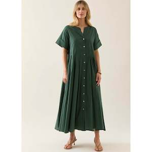 Isle Of Mine: Aurora Pleat Maxi - Myrtle