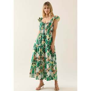 Isle Of Mine: Aurora Frill Tank Dress - Paisley