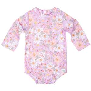 L/S Swim onesie - Dahlia