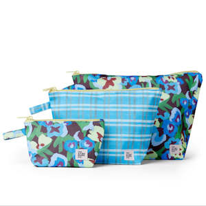 Pansy Patch Handy Pouch Trio