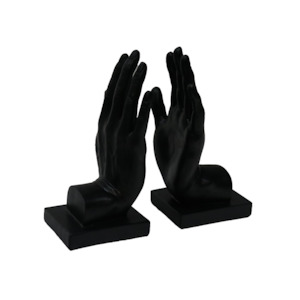 Le Forge: Hand Bookends - Black