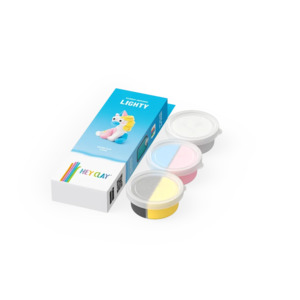 Imaginative Play: Hey Clay Single Pack - Rainbow Unicorn Lighty