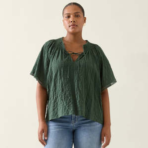Esther Shirred Tank - Myrtle