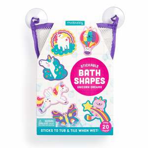 Mudpuppy: Unicorn Dreams Stickable Foam Bath Shapes