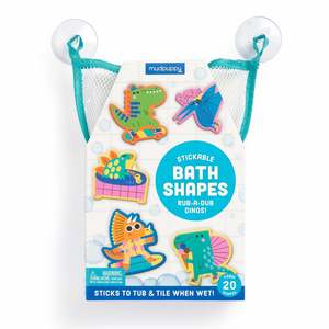 Mudpuppy: Rub-a-Dub Dinos Stickable Foam Bath Shapes