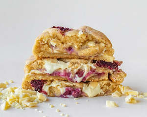 Raspberry White Chocolate Cookies