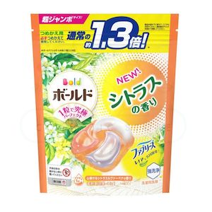 Bold Gel Ball 4D - Heartwarming Citrus & Verbena Scent Super Jumbo Refill - 14 Pieces