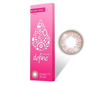 Acuvue Contact Lenses: 1-Day Acuvue Define #FRESH ROSE 10P