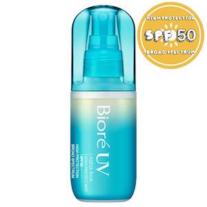 Products: BIORE UV AQUA RICH PROTECT MIST SPF50 BROAD SPECTRUM