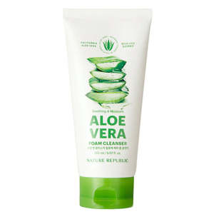 Home Skincare: Soothing & Moisture Aloe Vera Foam Cleanser 150ml