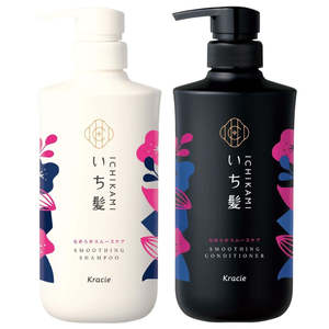Ichikami Shampoo & Conditioner Pair Set (Smooth Care) 480ml + 480g